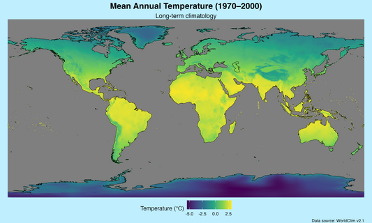 Mean Annual Temperature (1970–2000) by Zhanchao Yang